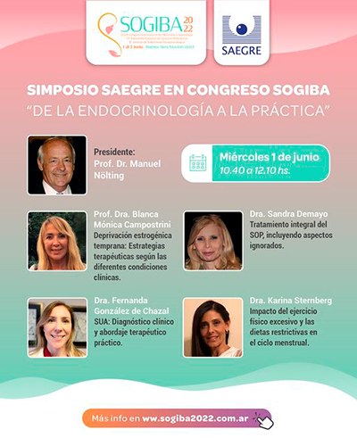 Simposio SAEGRE en Congreso SOGIBA