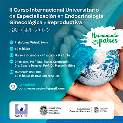 XV Curso Superior Bianual en Endocrinología Ginecológica y Reproductiva. Buenos Aires. 2023-2024