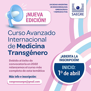 XV Curso Superior Bianual en Endocrinología Ginecológica y Reproductiva. Buenos Aires. 2023-2024