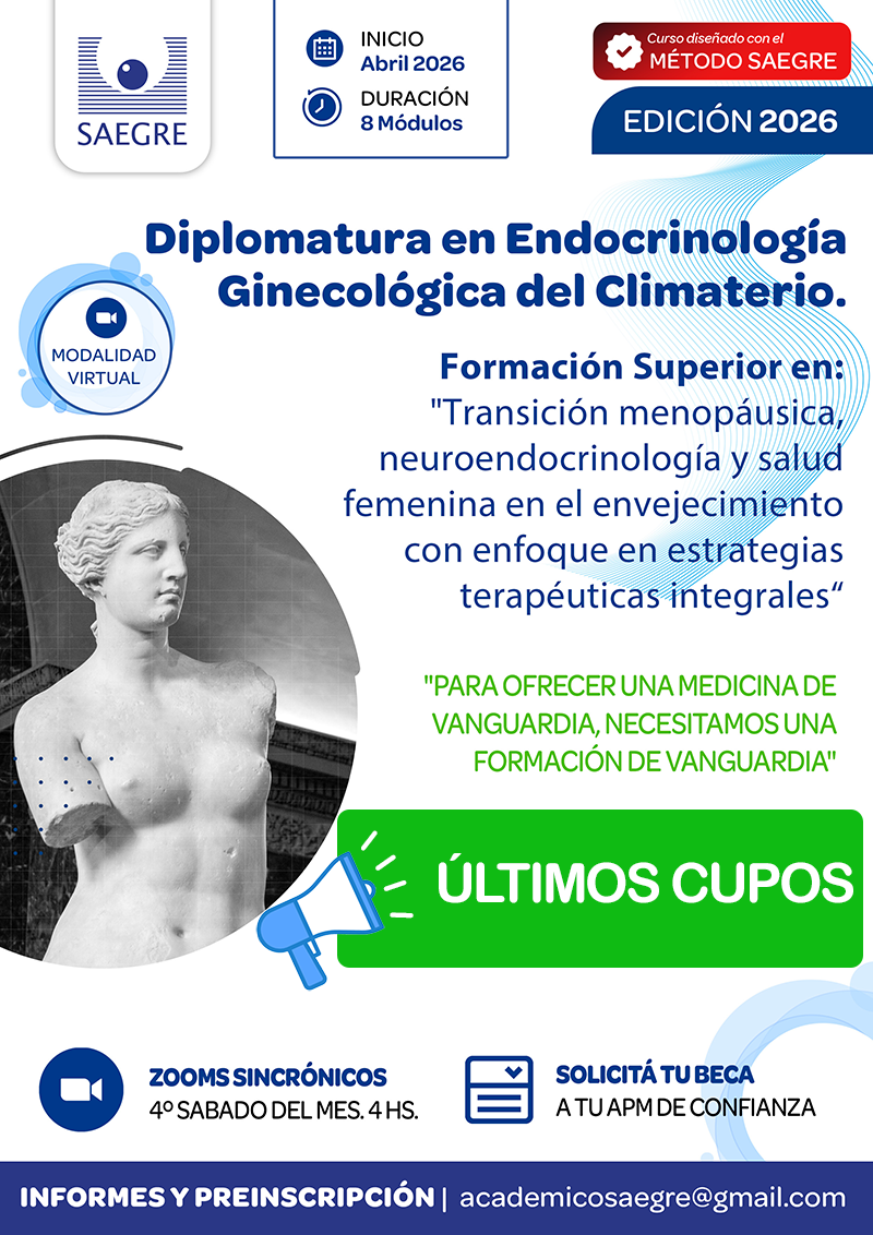 Diplomatura en Endocrinología Ginecológica del Climaterio - Últimos cupos